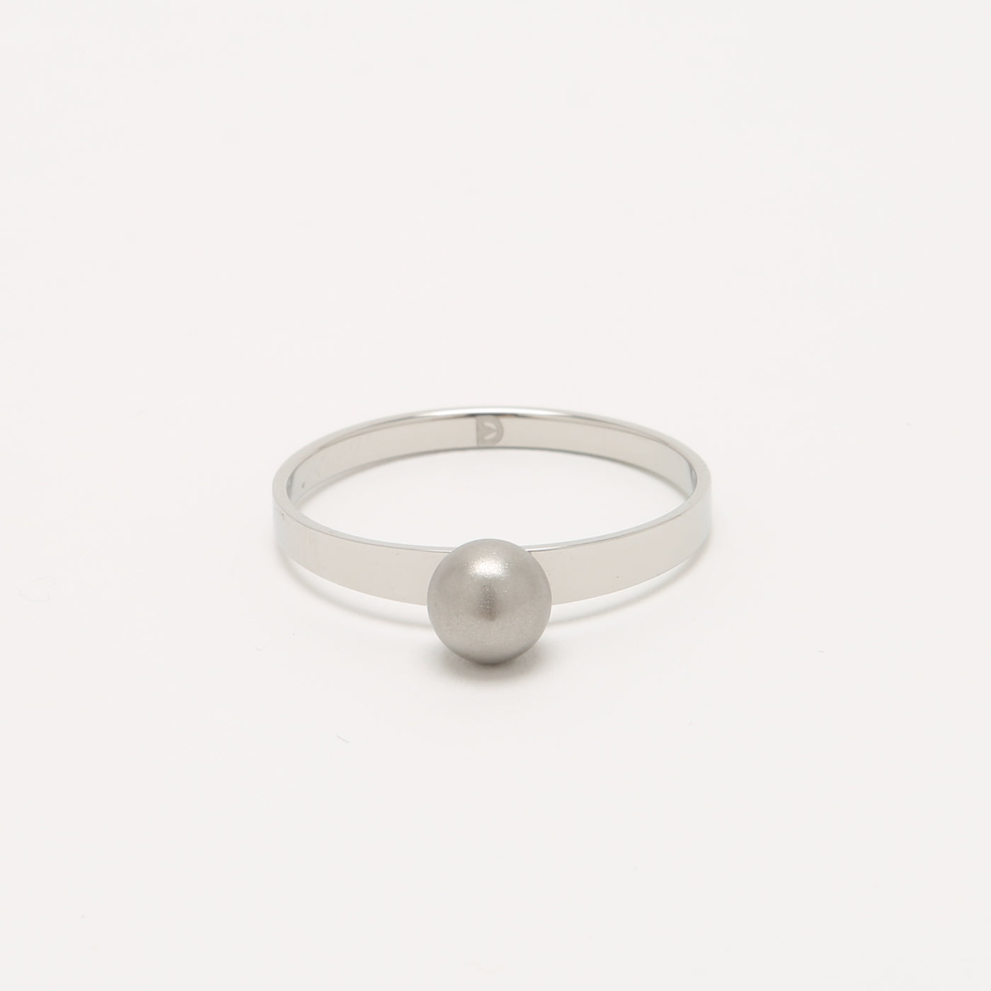 Chic Self Defense Ring with a Sandblast Sphere Top | Defender Ring
