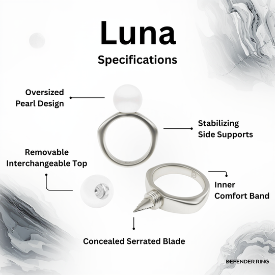 Luna Defender Ring | Self Defense Ring Jewelry