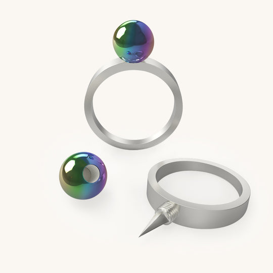 円高還元 Chrome X/Z Defender Ring | Self Defense Ring Jewelry アクセサリー