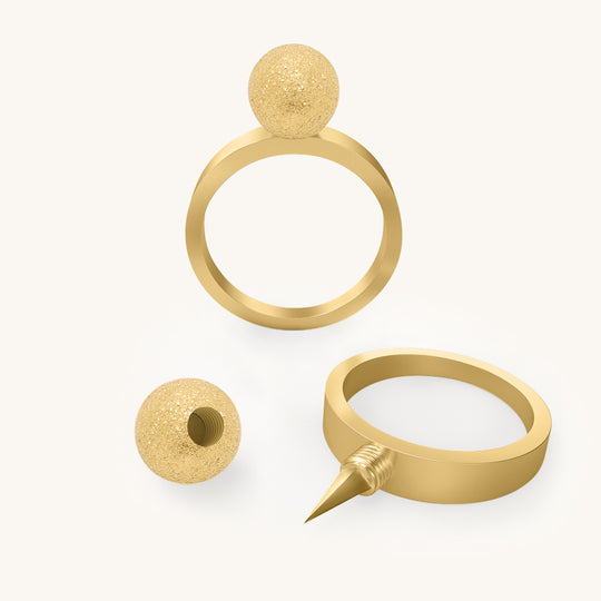 CAREERING STARDUST (18K） Stardust X/Z Defender Ring | Self Defense Ring Jewelry